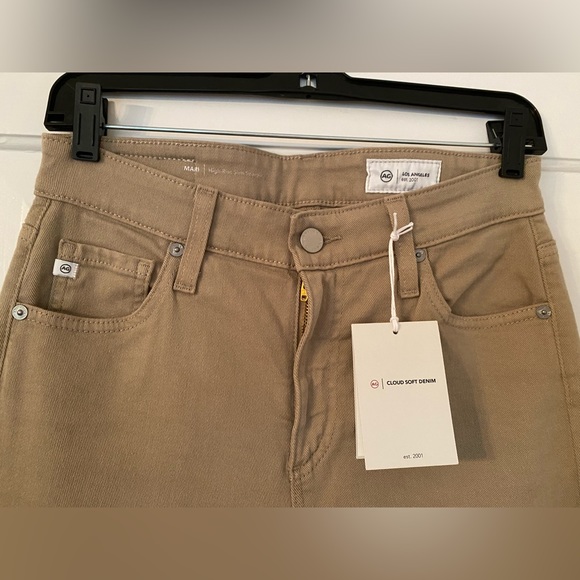 NWT AG Mari High-Rise Slim Straight Cloud Soft Denim Jeans - Picture 4 of 10